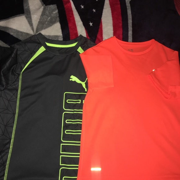 Two boys size 10 t-shirts Puma and champions lot - Picture 1 of 6